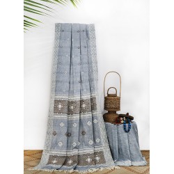 Beautiful Eri x Eri Silk Saree